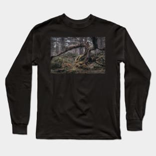 'Split Tree, Autumn', Blackwood of Rannoch, near Kinloch Rannoch. Long Sleeve T-Shirt